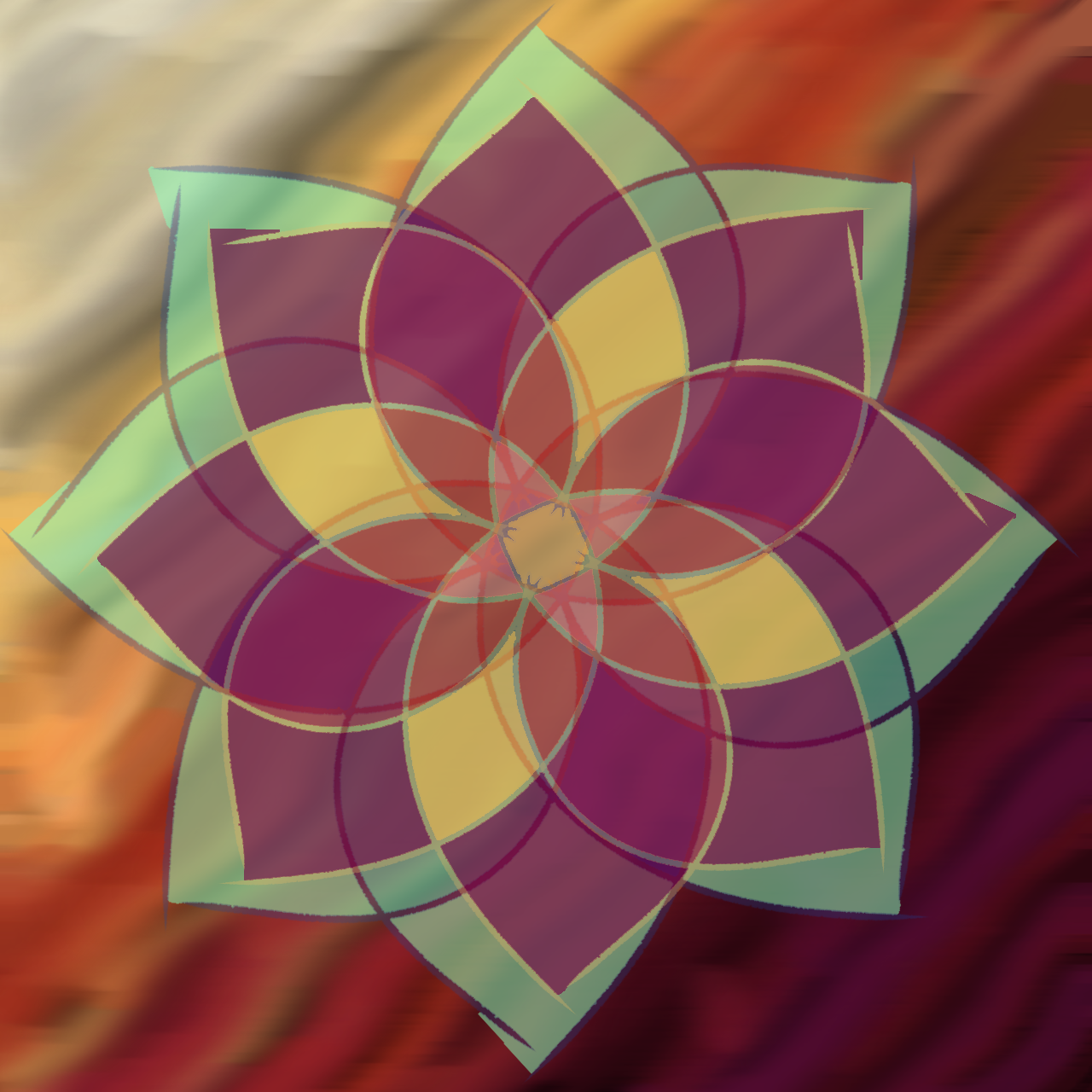 Stained Glass Lotus